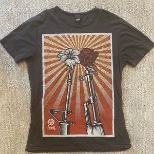 Obey Guns and Roses Shirt Sz M